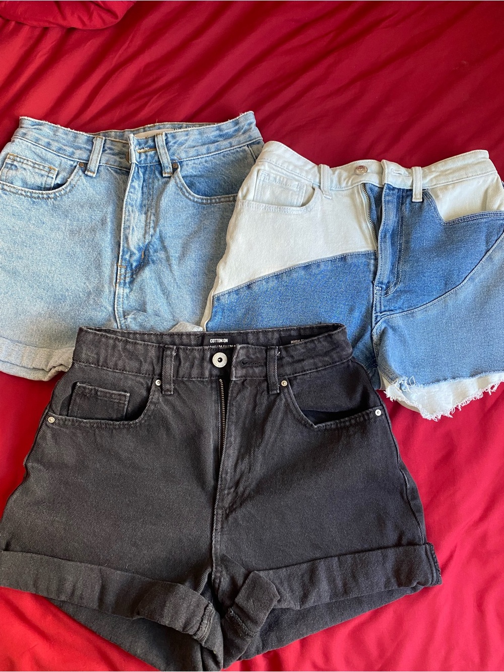 Girls size US 2 Jean shorts lot of 3